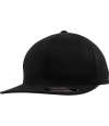 F6277FV 6277FV Flexfit Flat Visor Cap Black colour image